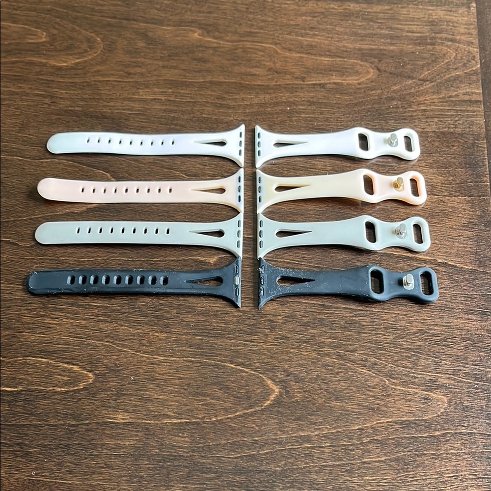 Set of Four Silicone Apple Watch Bands